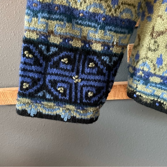 Nomadic Traders Wool Zippered Cardigan Sweater - Picture 6 of 12